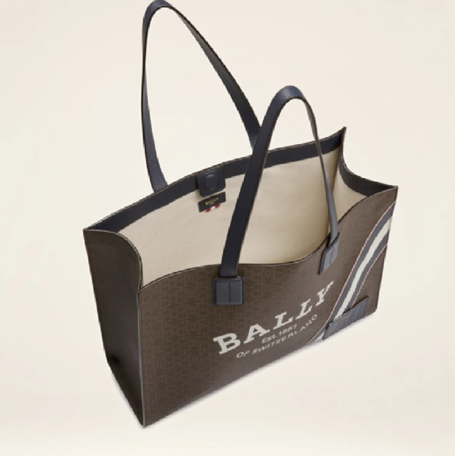 Túi Bally B-monogram Shoulder Bag ‘Brown’ CRYSTALIA-TPS-849 - Ảnh 3