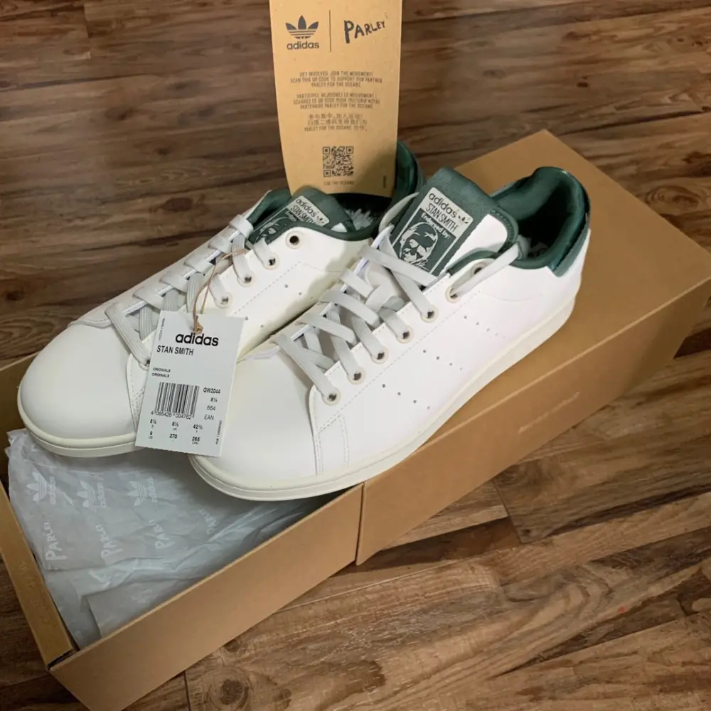 Giày Adidas Stan Smith Parley 'Chalk White' GW2044 - Ảnh 4