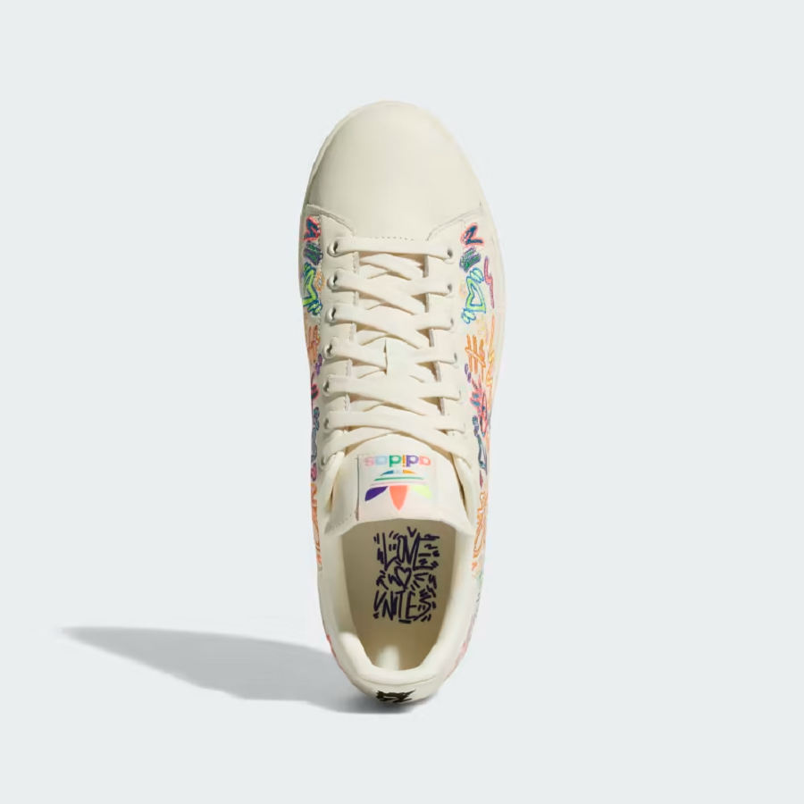 Giày Adidas Stan Smith Pride 'Cream White' GX6394 - Ảnh 3