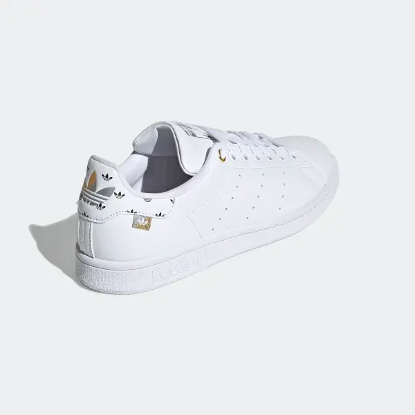 Giày Adidas Stan Smith 'White Silver Gold' FX5652 - Ảnh 4