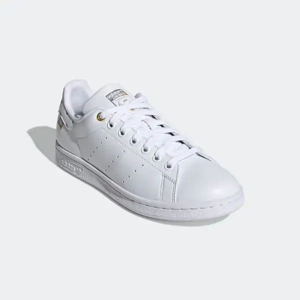 Giày Adidas Stan Smith 'White Silver Gold' FX5652 - Ảnh 5