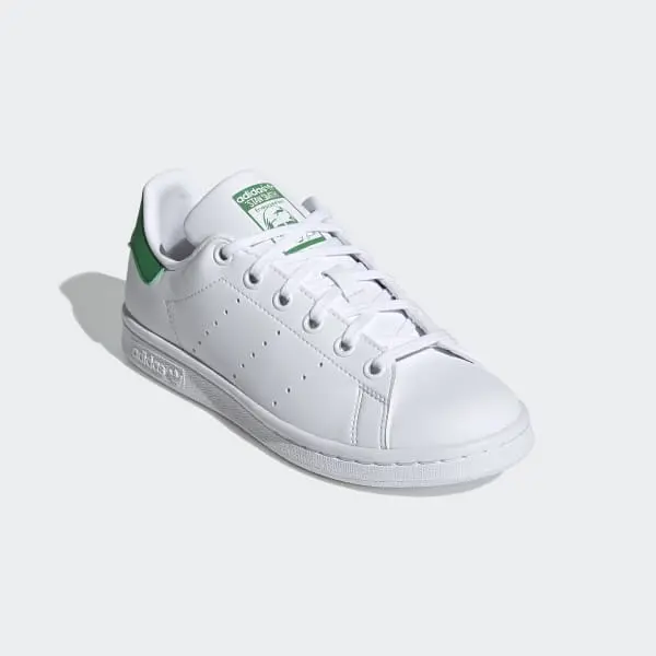 Alternative view of Giày Adidas Stan Smith Primegreen Big Kid 'White Green' FX7519