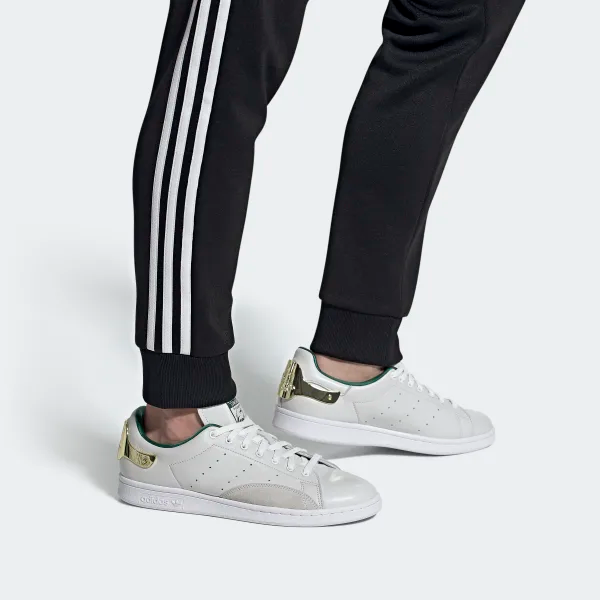 Giày Adidas Stan Smith Green with Golden Heel Tab FZ5395 - Ảnh 2