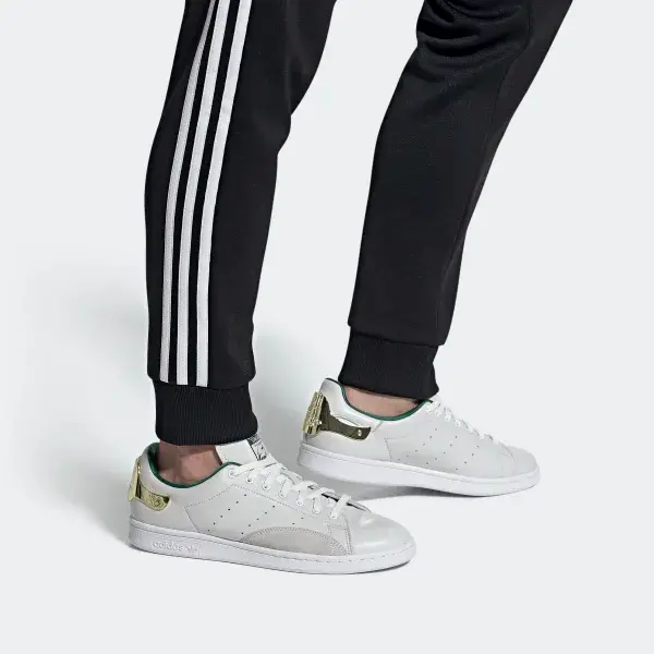 Alternative view of Giày Adidas Stan Smith Green with Golden Heel Tab FZ5395
