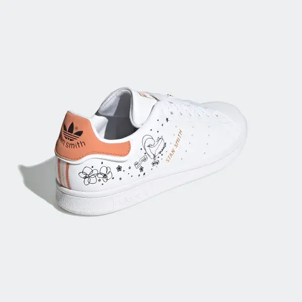 Giày Adidas Stan Smith Orange White GW5167 - Ảnh 4