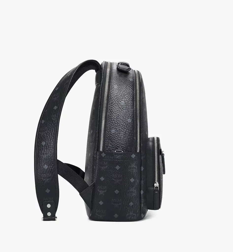 Balo MCM Stark Backpack Visetos 'Black' MMKAAVE07BK001 - Ảnh 4