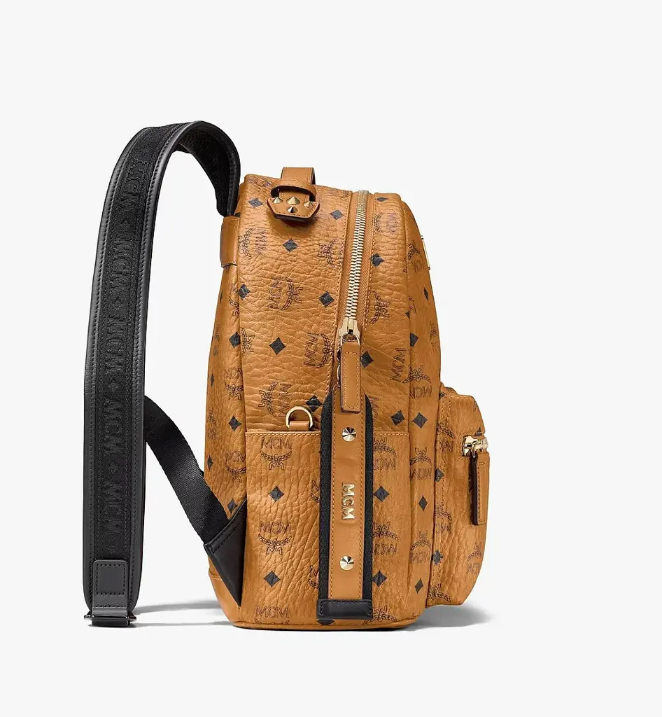 Alternative view of Balo MCM Stark Backpack Visetos 'Cognac' MMKASVE26CO001