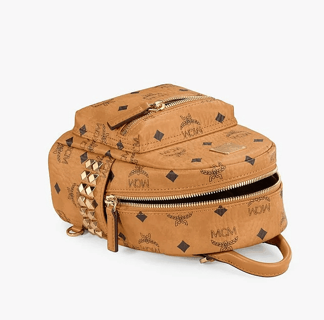 Balo MCM Stark Studs Backpack Visetos Cognac MMKAAVE13CO001 - Ảnh 3