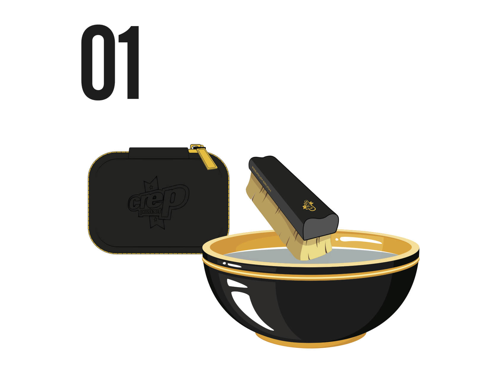 Bộ vệ sinh Crep Protect Bundle - Can, Cure, Wipes, Pill - Ảnh 2