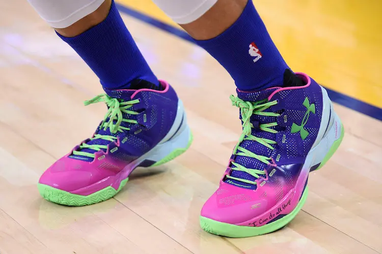 Alternative view of Giày Under Armour Curry 2 'Northern Lights' 1259007-652