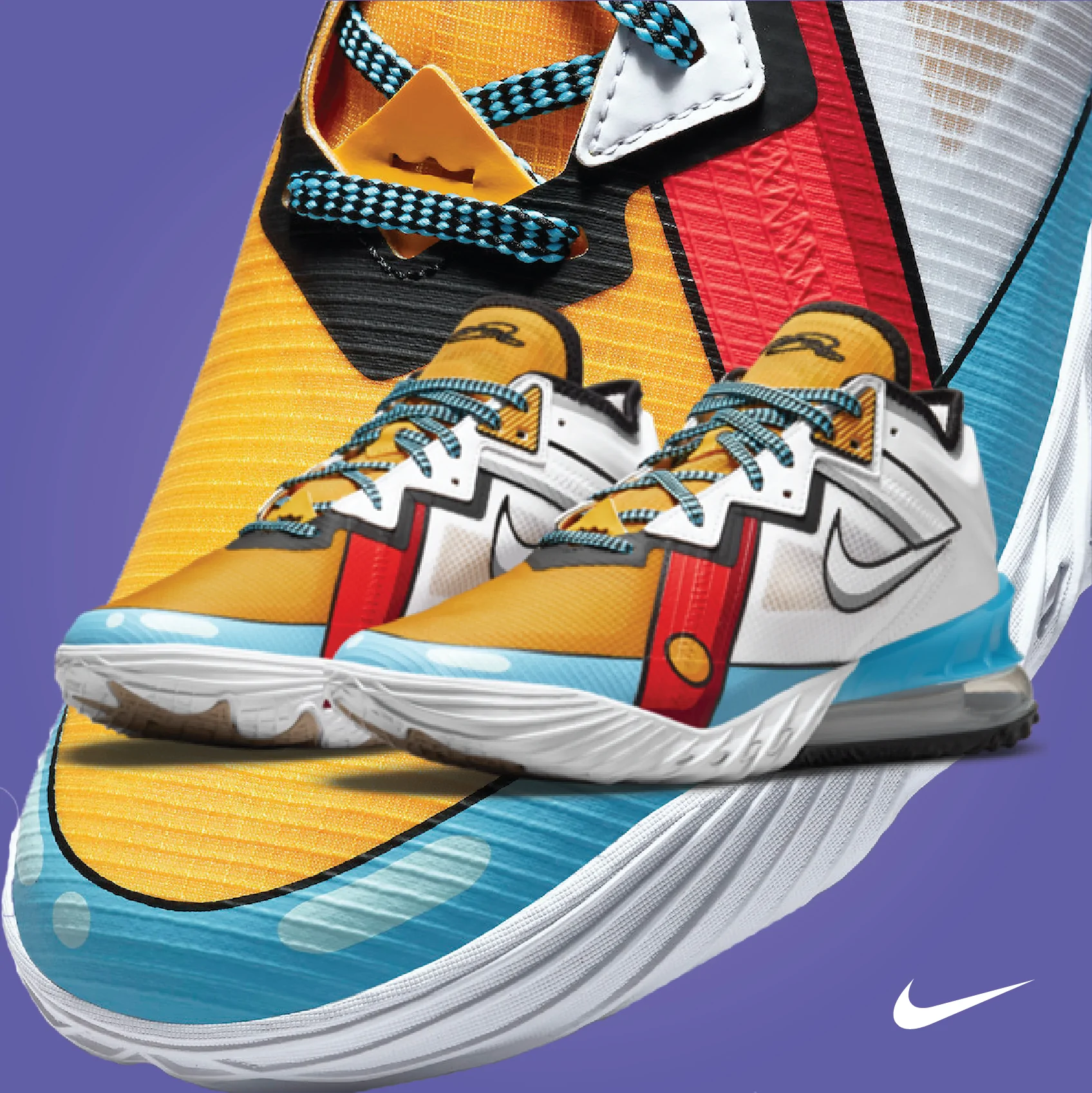 Giày Nike LeBron 18 Low 'Stewie Griffin' CV7562-104 - Ảnh 5