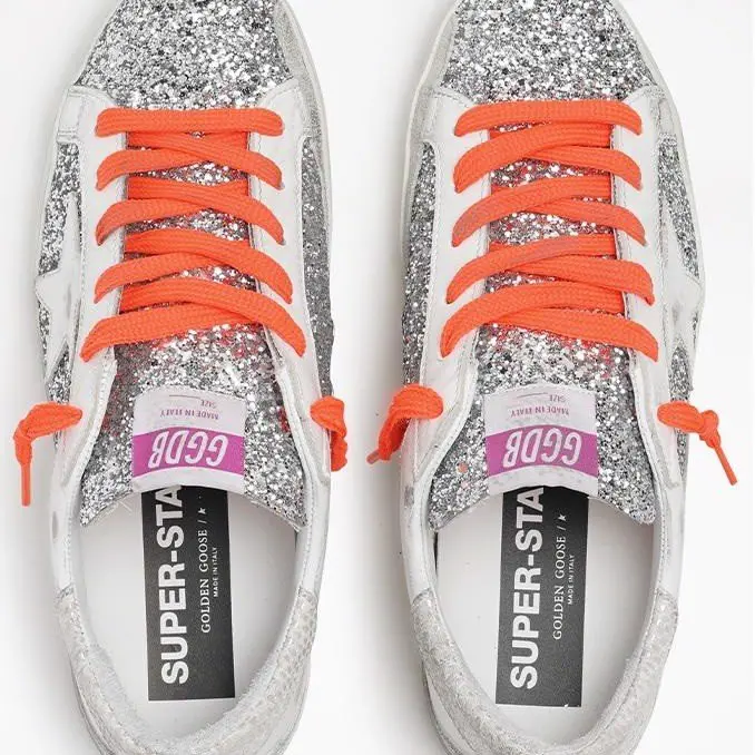 Giày Golden Goose Superstar Silver Ice GWF00104-F001630-70148 - Ảnh 4