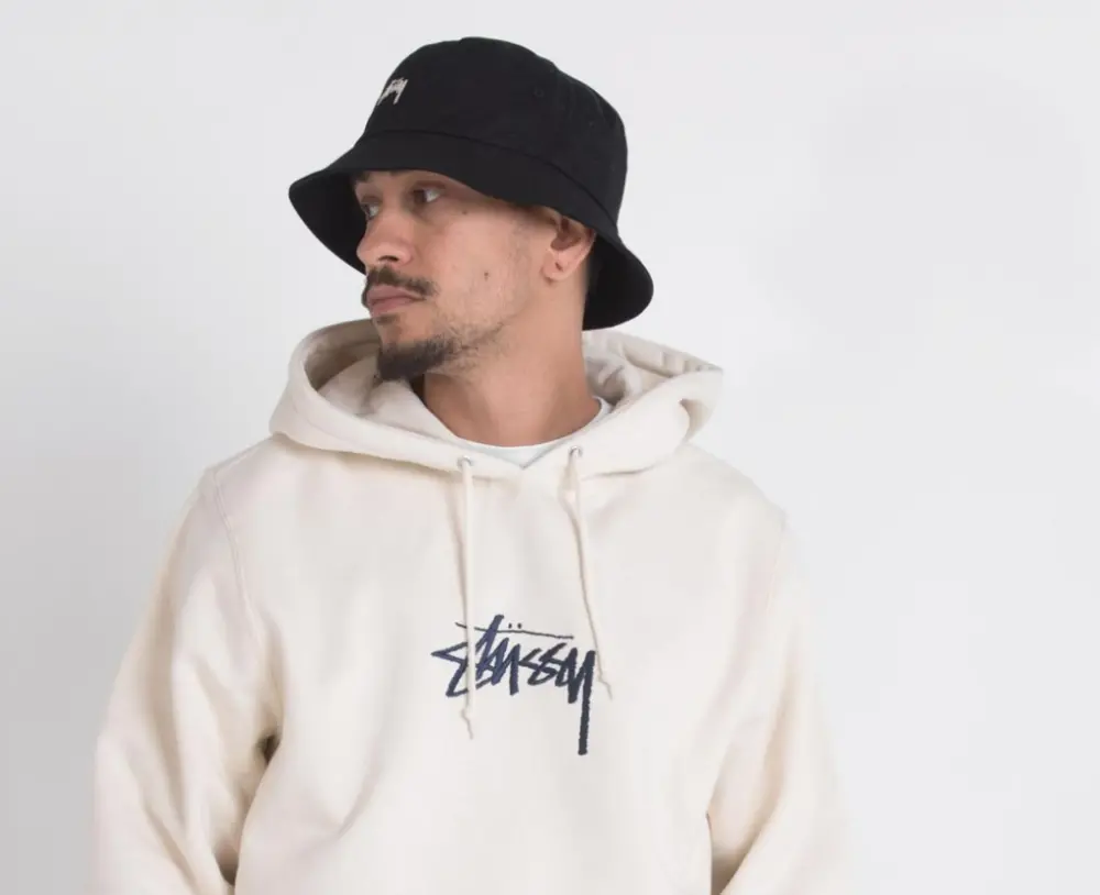 Alternative view of Áo Basic Hoodie Stussy 'Beige' 1924762-0029