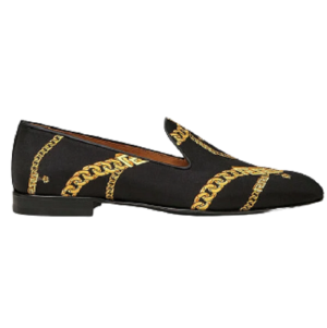 Giày Versace La Greca Chain Print Slippers Print 1003792-1A02683-5B000