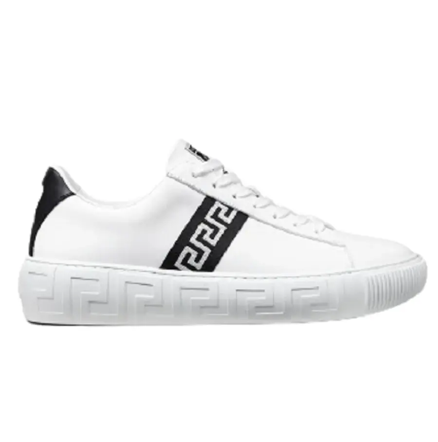 Giày Versace Greca Trainers Black White DSU8404-1A00775-2W020