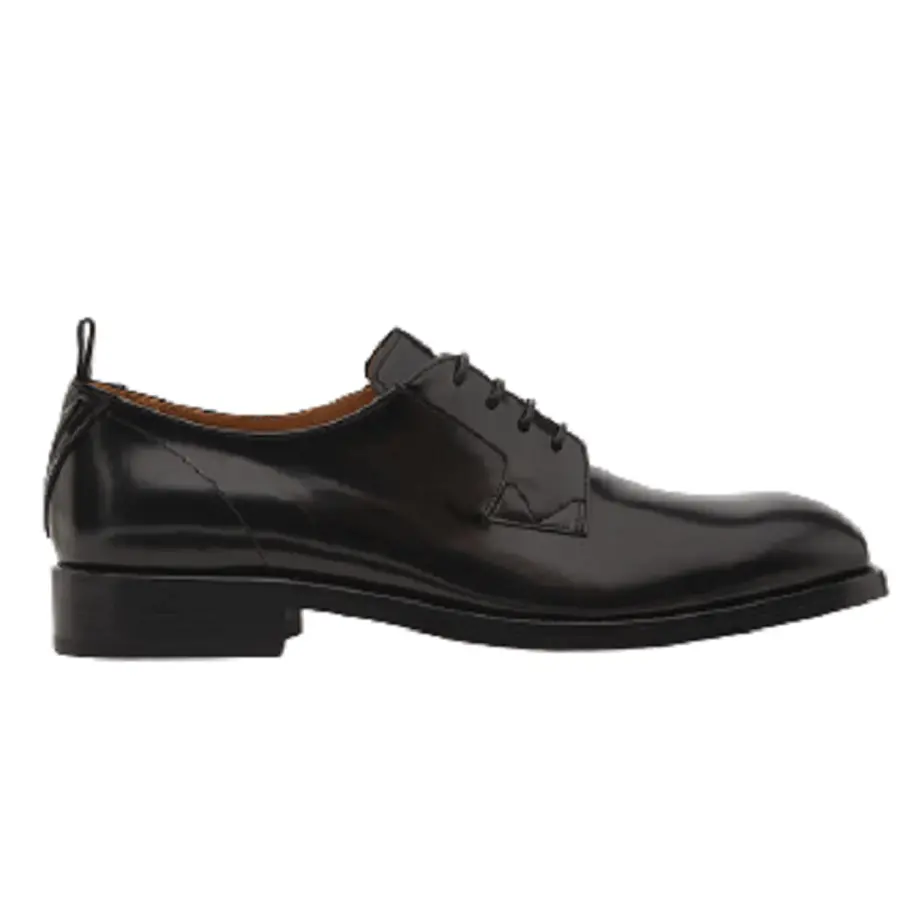 Giày Versace V Leather Lace Up Black 1000793-1A00695-1B000