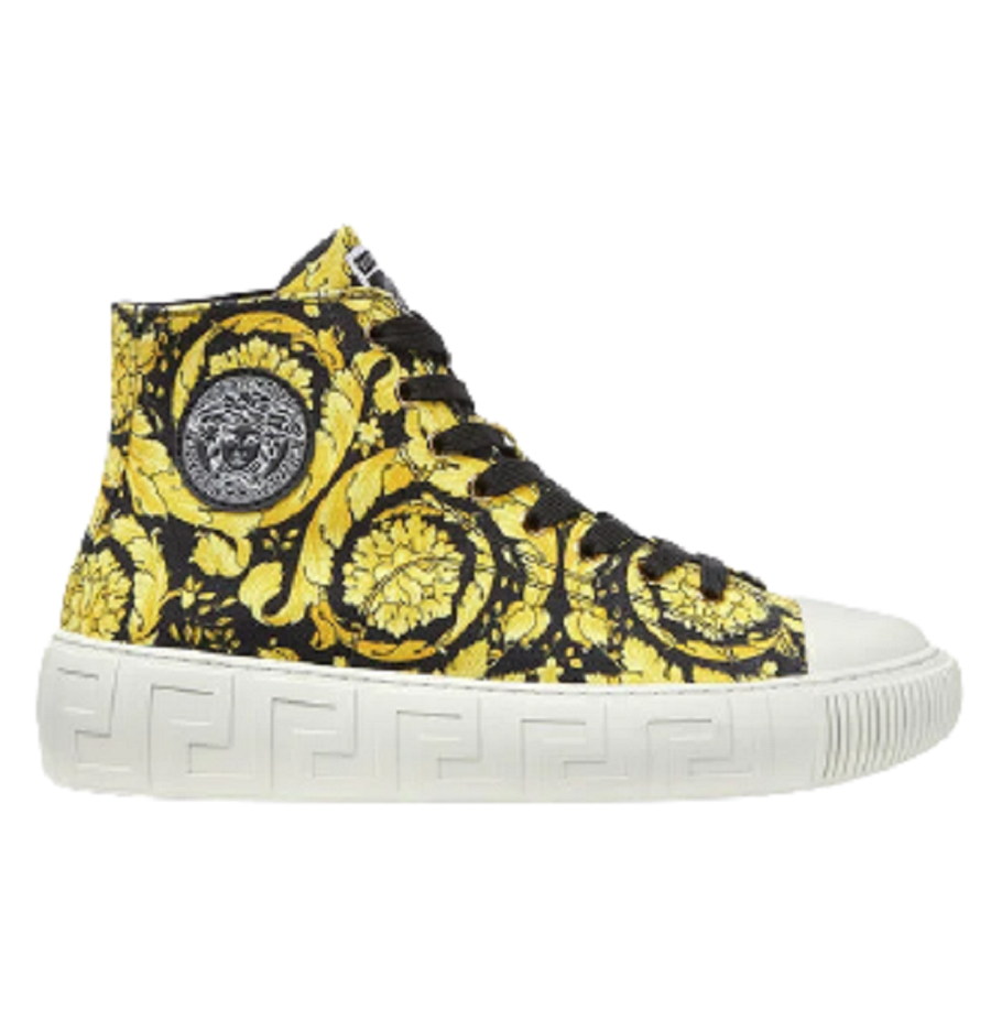 Giày Versace Greca Barocco Print High Top Trainers DST643D-DTE4G-5W08V