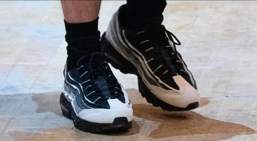 Alternative view of Giày Nike Comme des Garçons x Air Max 95 'Grey' CU8406-101