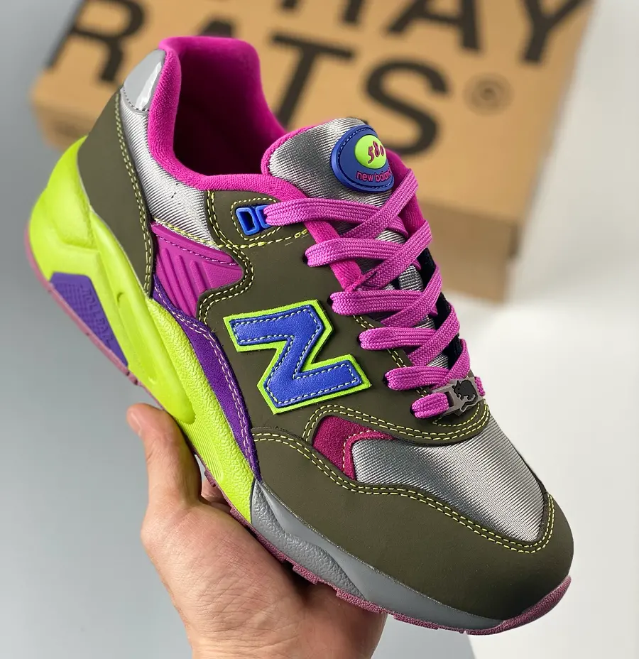 Alternative view of Giày New Balance 580 x Stray Rats 'Khaki Purple' MT580ST2
