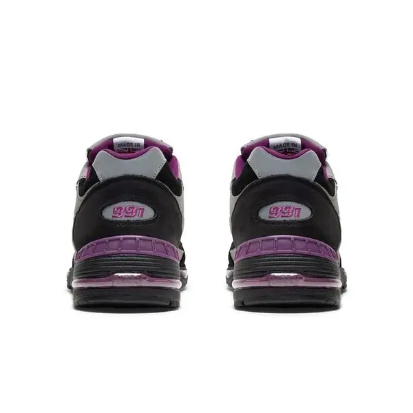 Giày New Balance x Stray Rats x 991 'Black Purple' M991SRP - Ảnh 3