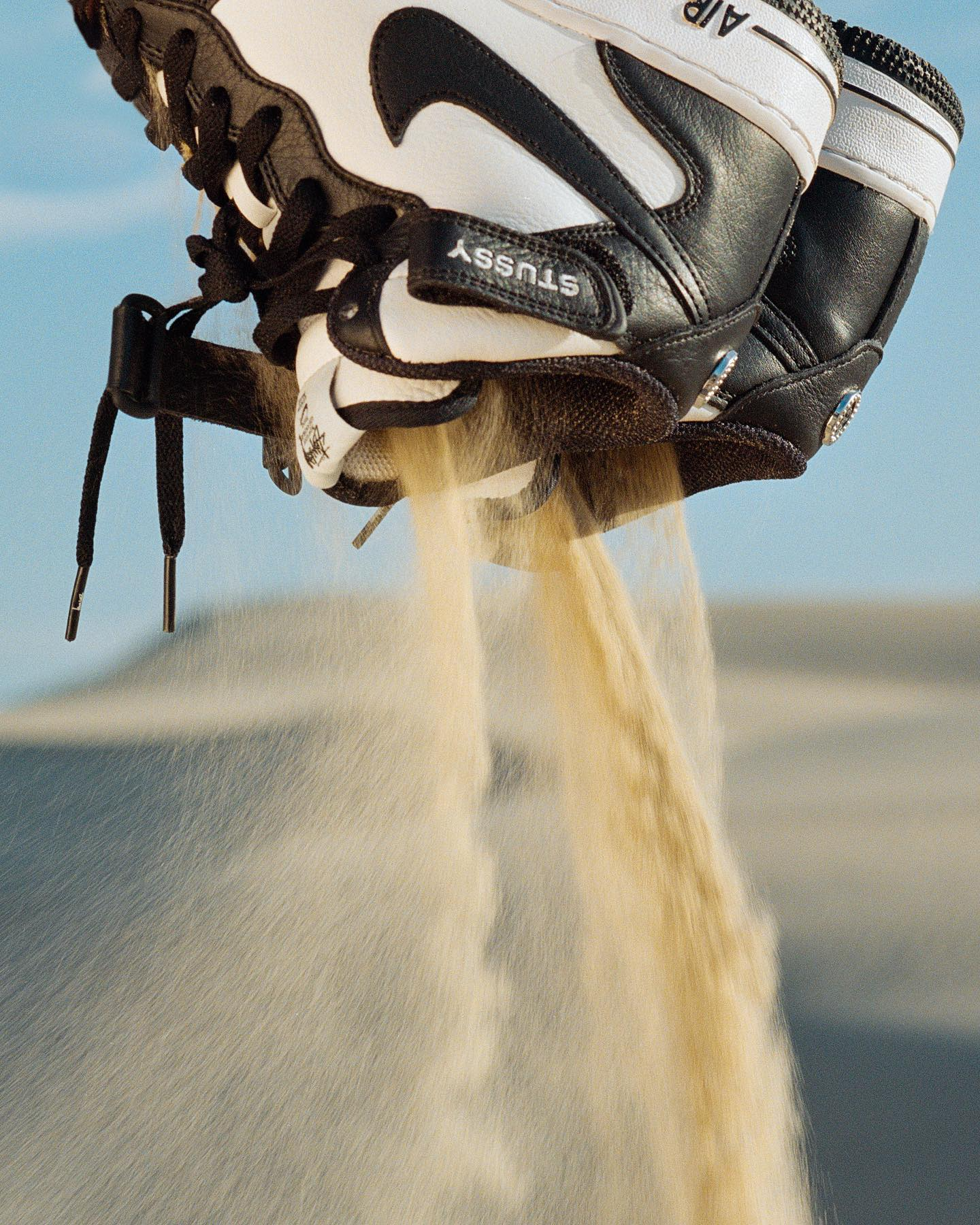 Giày Nike Air Force 1 Mid Stussy 'Light Bone' DJ7840-002 - Ảnh 5