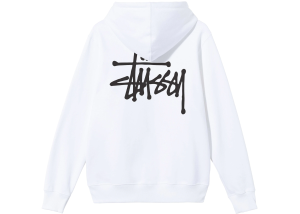 Alternative view of Áo Basic Hoodie Stussy 'White' 1924762-WHIT