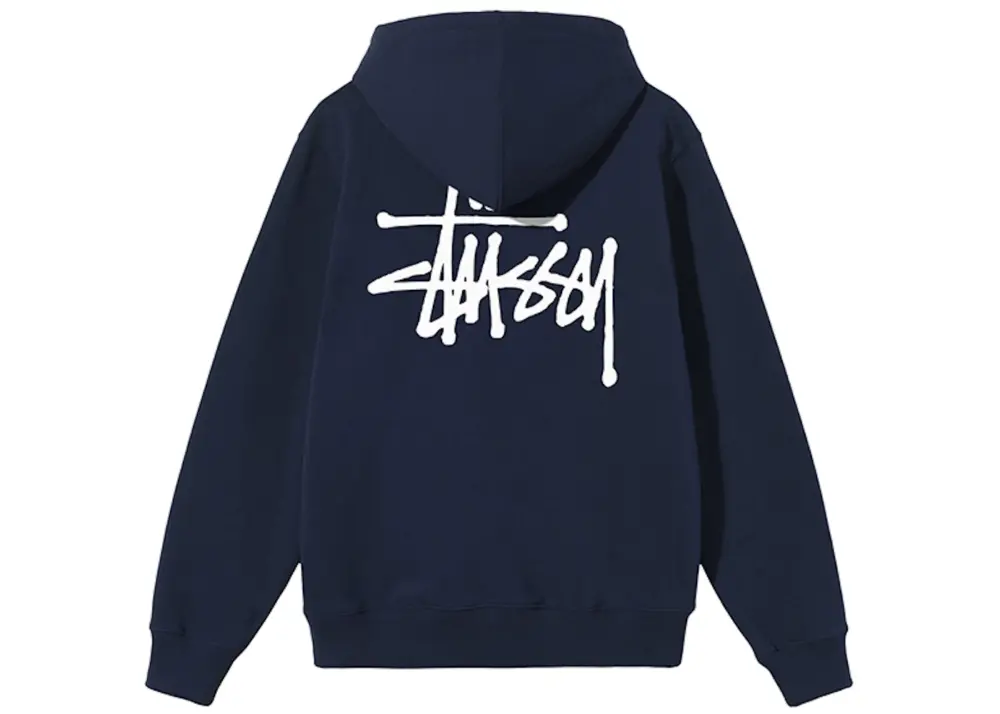 Alternative view of Áo Basic Hoodie Stussy 'Navy' 1924762-NAVY