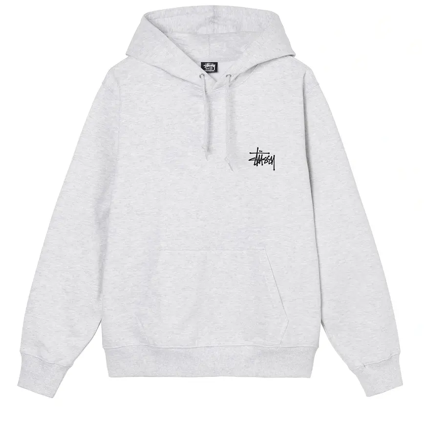 Áo Basic Hoodie Stussy 'Grey' 1924762-ASH