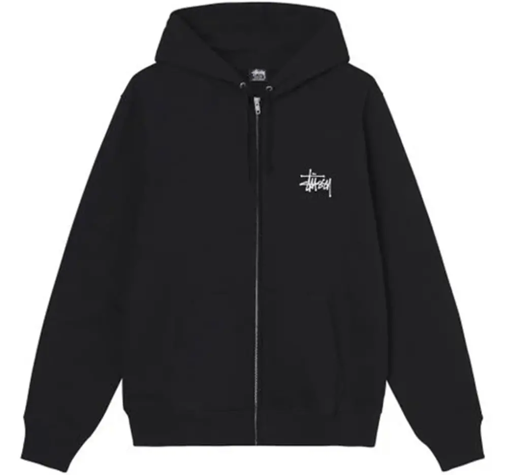 Áo Stussy Basic Stussy Zip Hoodie 2022 'Ash Heather' 1974762