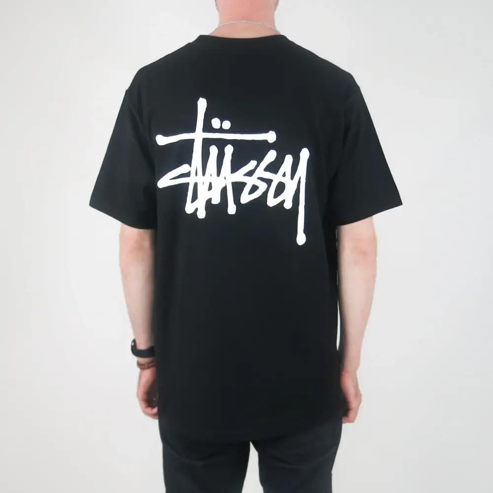 Alternative view of Áo Stussy Bones Stock T-Shirt 'Black'