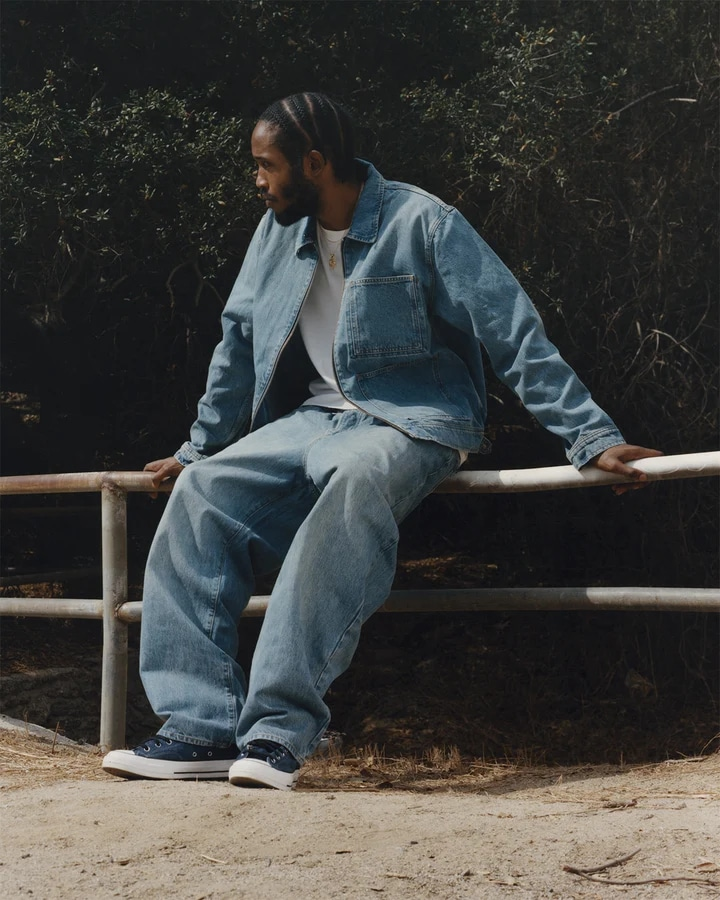 Giày Converse x Stussy Chuck 70 High 'Blue' A03711C - Ảnh 4