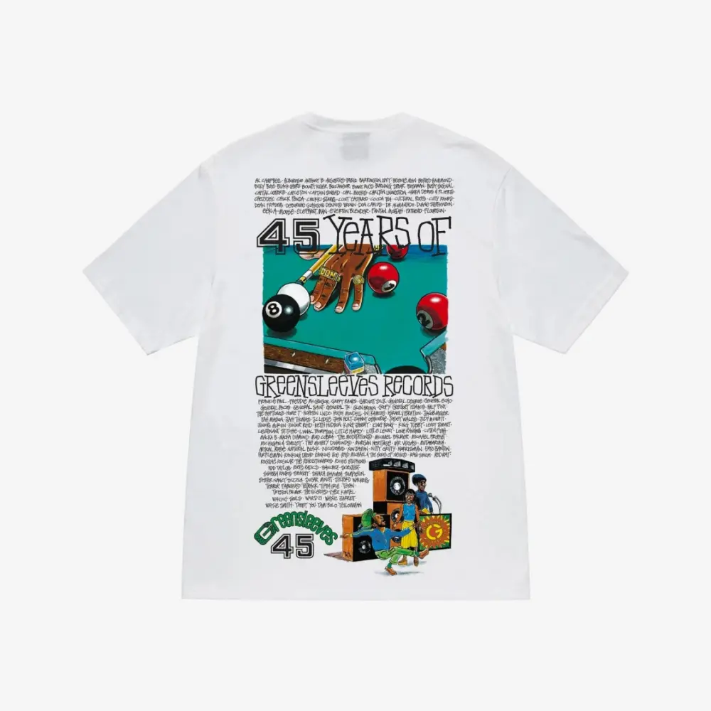 Alternative view of Áo Stussy X Greensleeves Records 45 T-shirt 'White'