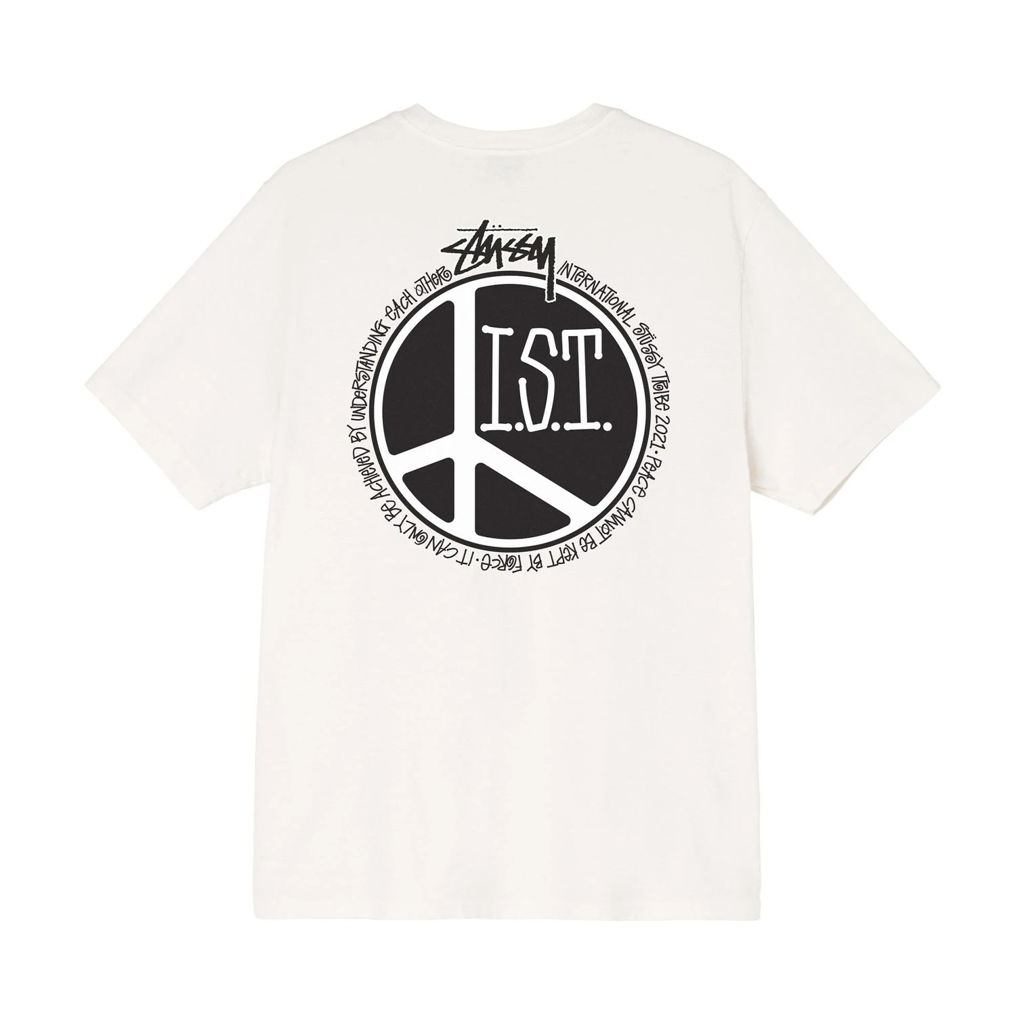 Áo Stussy Peace Dot Pigment Dyed Tee 'White' - Ảnh 4