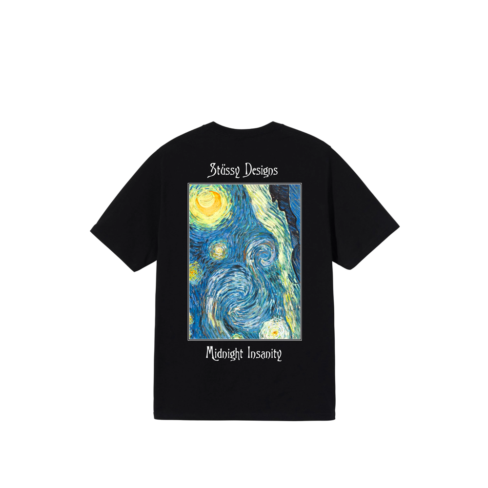 Áo Stussy Midnight Insanity Tee 'Black' - Ảnh 2