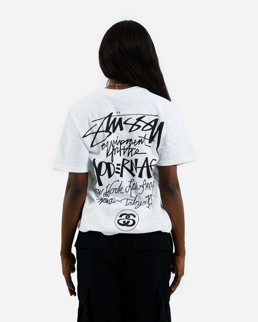 Áo Stussy SS22 Stussy Modern Age Tee 'White' 1904793-WHIT - Ảnh 3