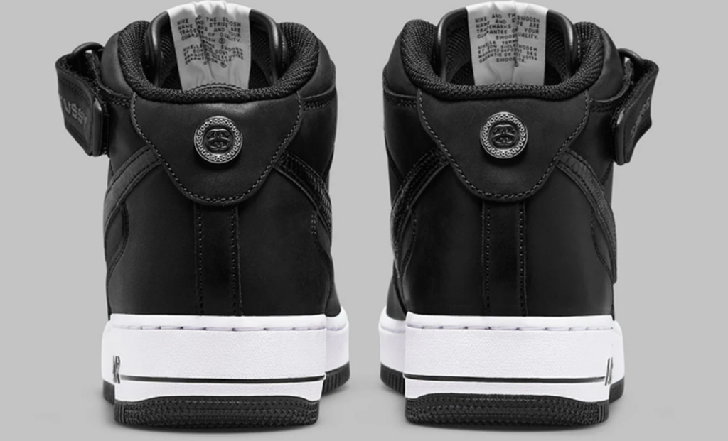 Giày Nike Air Force 1 '07 Mid SP 'Stussy Black' DJ7840-001 - Ảnh 6