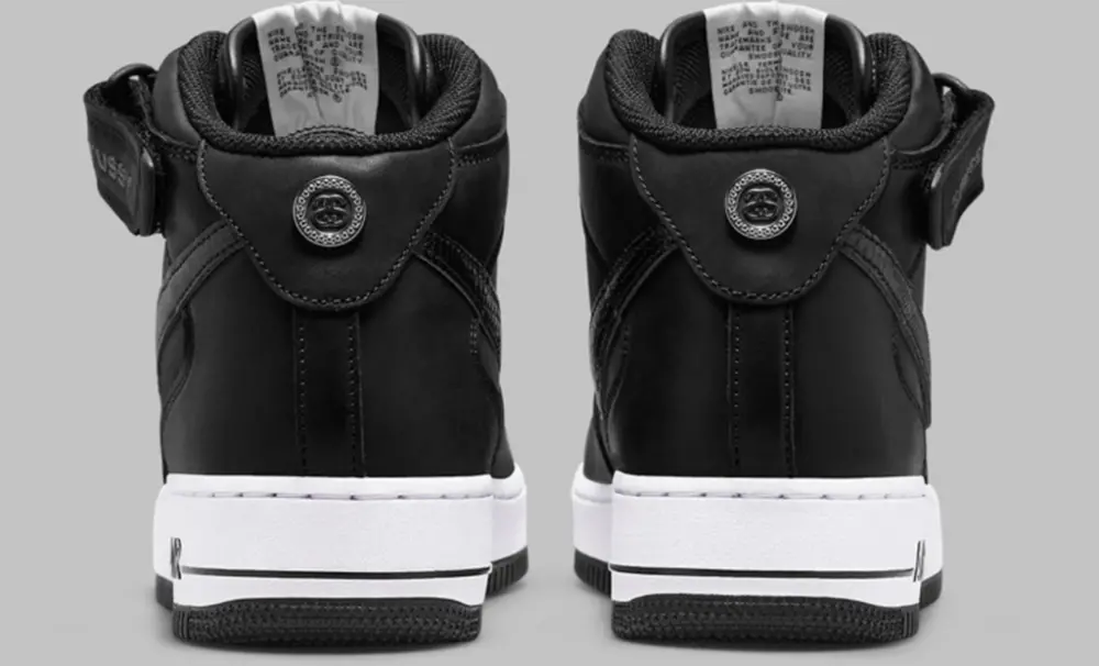Giày Nike Air Force 1 '07 Mid SP 'Stussy Black' DJ7840-001 - Ảnh 6