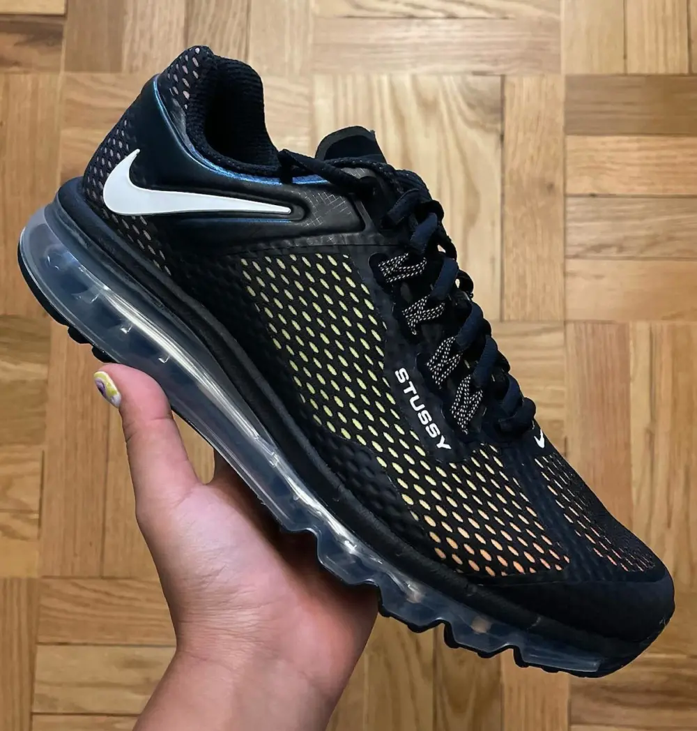 Giày Nike x Stussy Air Max 2013 'Black' DO2461-001 - Ảnh 5