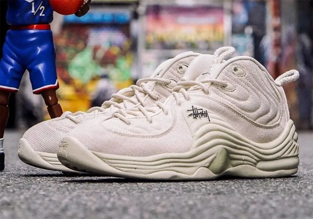 Giày Nike Air Penny 2 'Stussy Fossil' DQ5674-200 - Ảnh 4