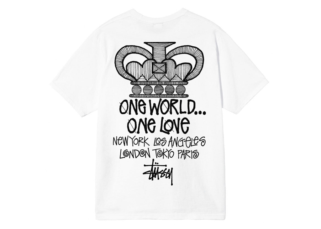 Áo Stussy One World Tee 'White' - Ảnh 2
