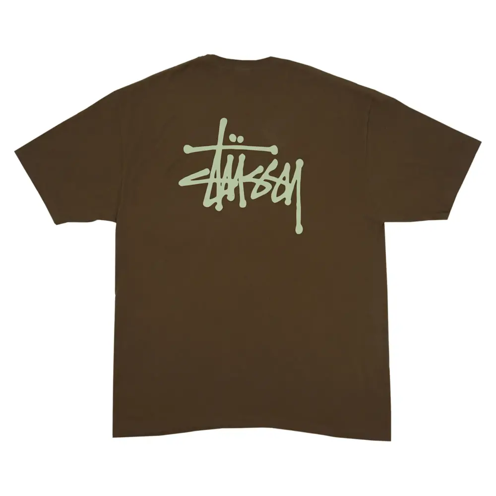 Alternative view of Áo Stussy Basic Stussy Pigment Dyed T-Shirt 2022 'Coffee'