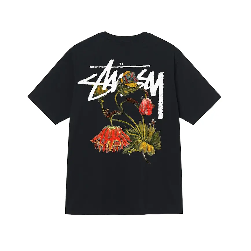 Áo Stussy Withered Flower Tee 'Black' 1904862-BLAC