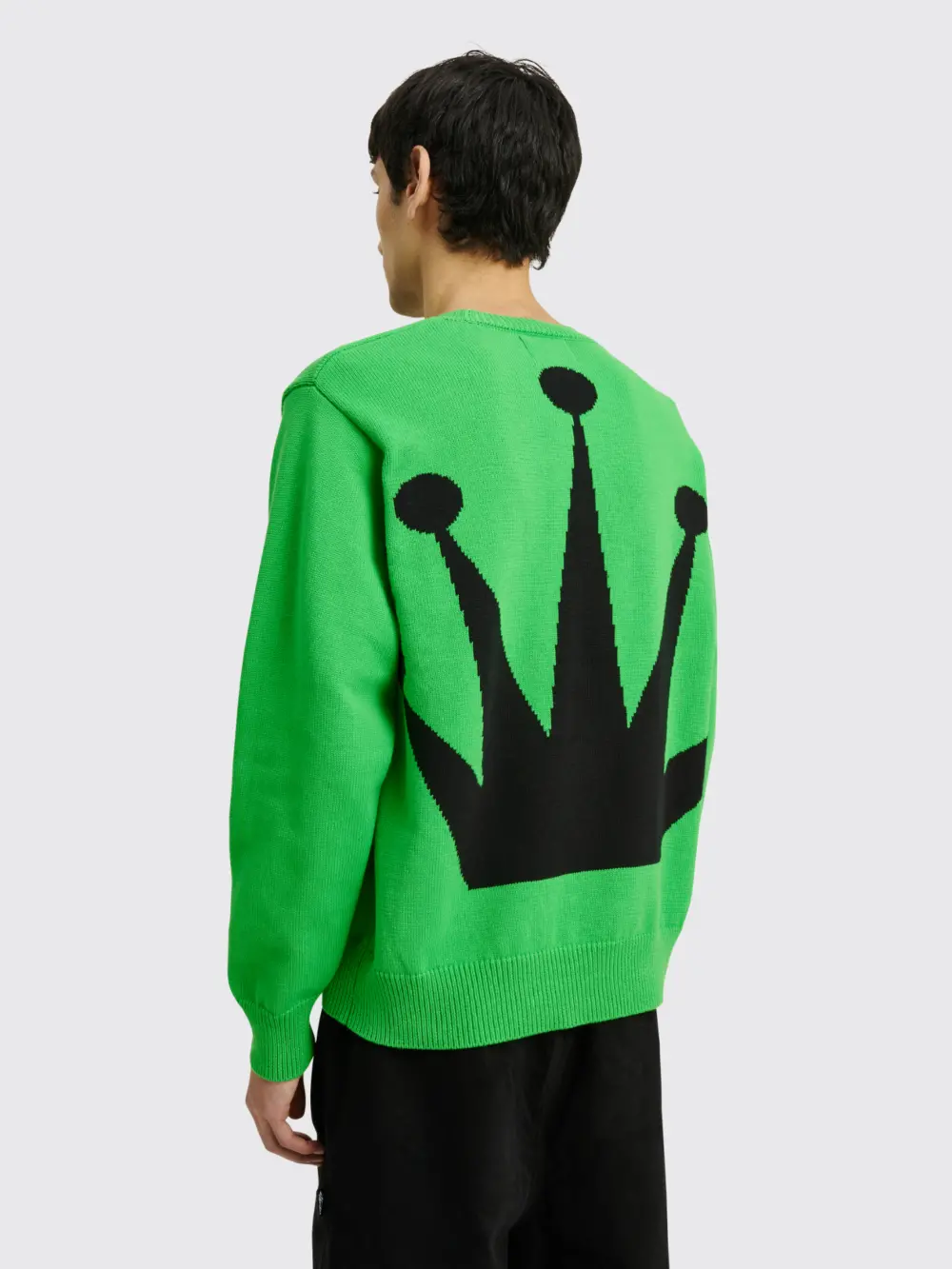 Áo Stussy Bent Crown Sweater 'Lime' - Ảnh 3