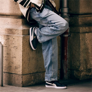 Alternative view of Giày Puma Suede Classic 21 Jr 'Black White' 380560-01