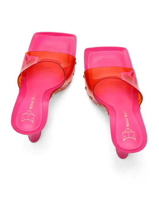 Giày cao gót Naked Wolfe SUNDAY 'PINK ORANGE' - Ảnh 5