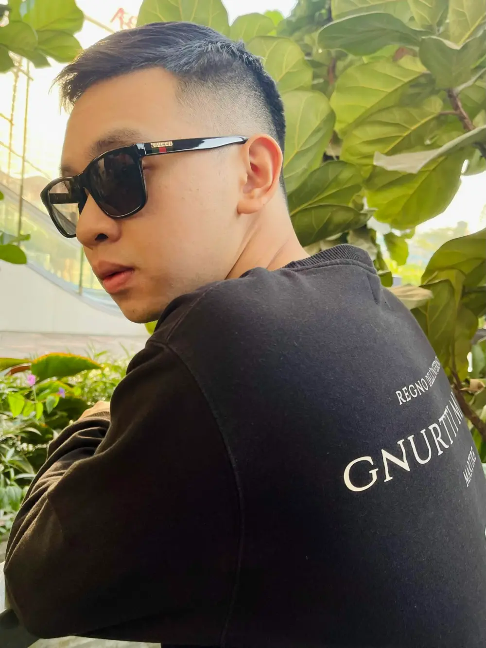 Kính Gucci Square Sunglasses 'Black' GG0746S-001 - Ảnh 8
