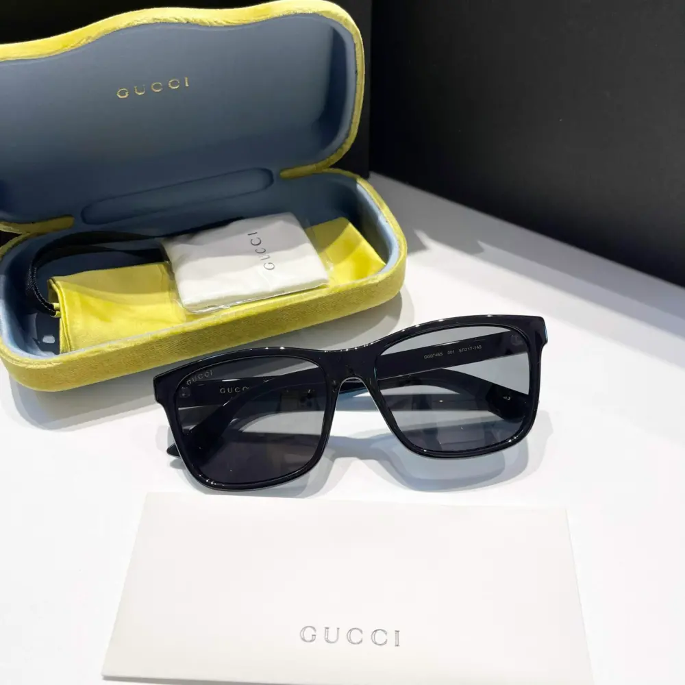 Kính Gucci Square Sunglasses 'Black' GG0746S-001 - Ảnh 4