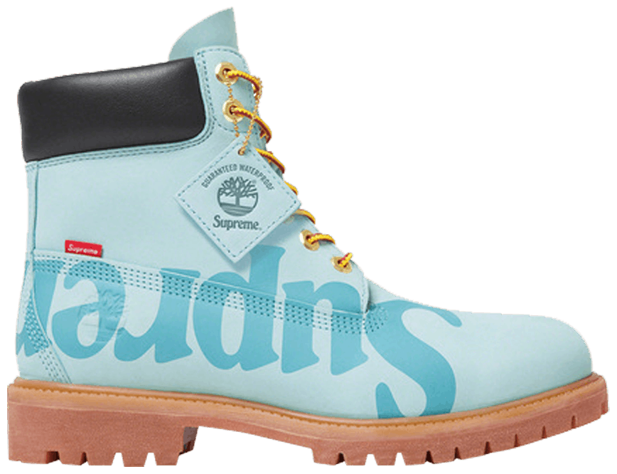 Giày Timberland Supreme x 6 Inch Premium Boot 'Big Logo Light Blue'