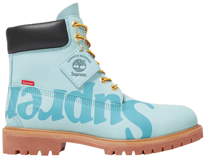 Giày Timberland Supreme x 6 Inch Premium Boot 'Big Logo Light Blue'