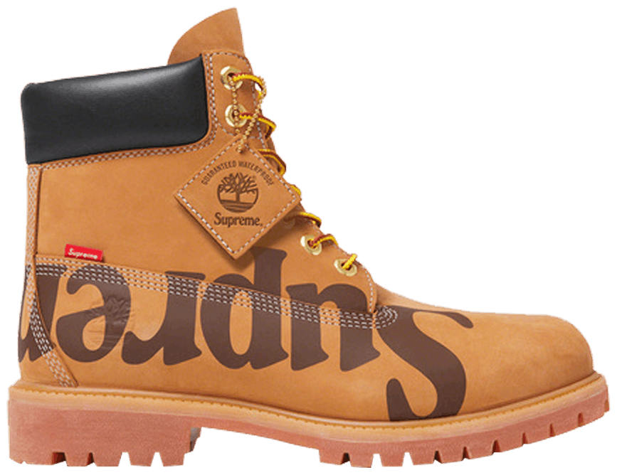 Giày Timberland Supreme x 6 Inch Premium Waterproof Boot 'Big Logo Wheat'